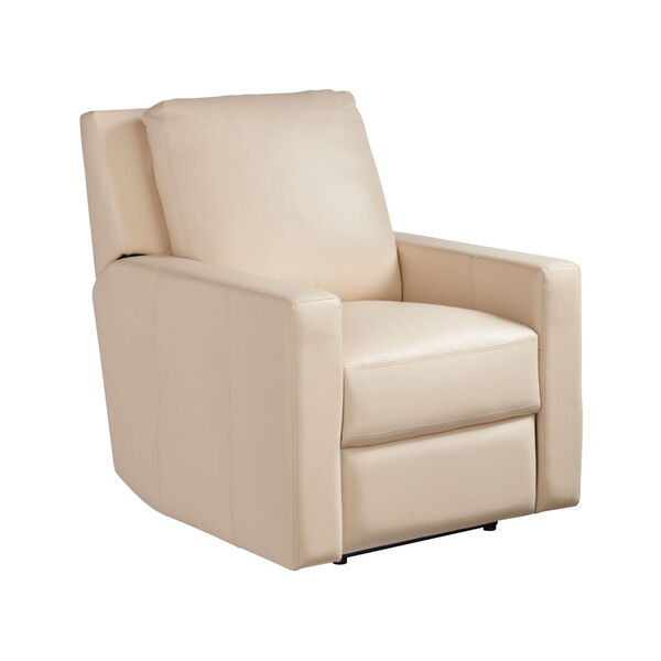 Carter Beige Moore Giles Leather Motion Chair, image 5