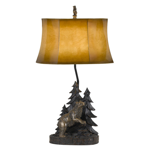 Antique Bronze 29-Inch One-Light Forest Table Lamp, image 1
