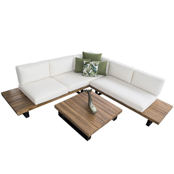 Normans Cay Three-Piece Sectional with Cabana Regatta Cushions, image 6