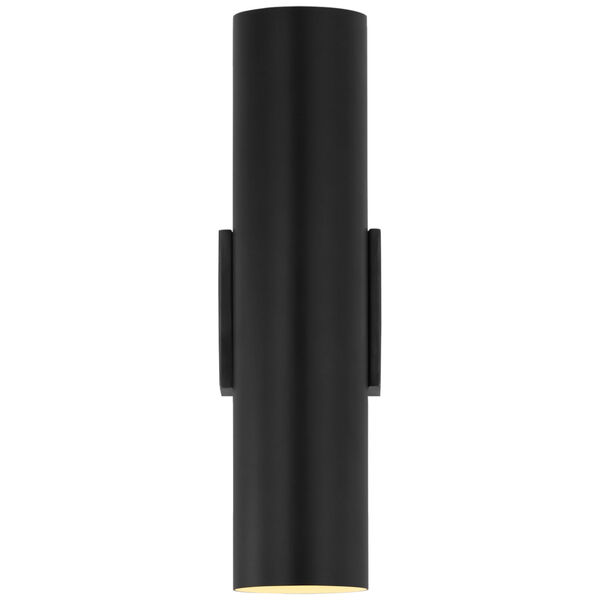 Nella Medium Cylinder Sconce in Matte Black by AERIN, image 1