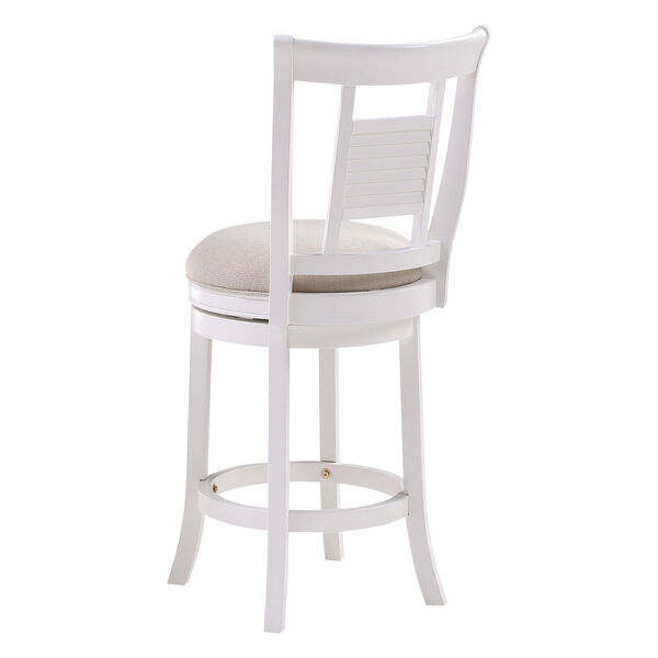 Grove White and Ivory Swivel Counter Stool, image 3