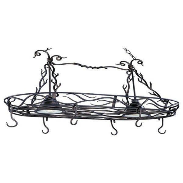 Country French Large Two-Light Pot Rack , image 1