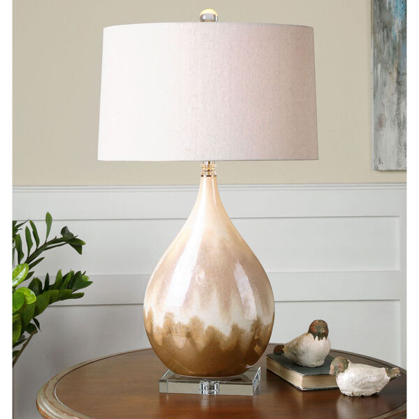 Flavian Beige and Ivory One Light Table Lamp, image 2