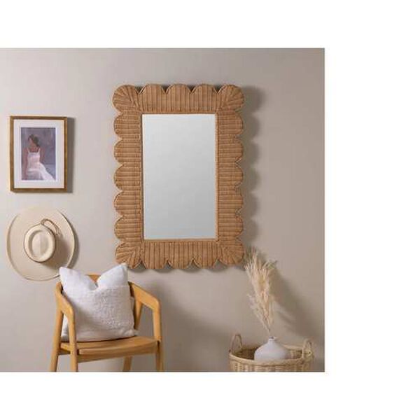 Brooke Natural Rattan Wall Mirror, image 1