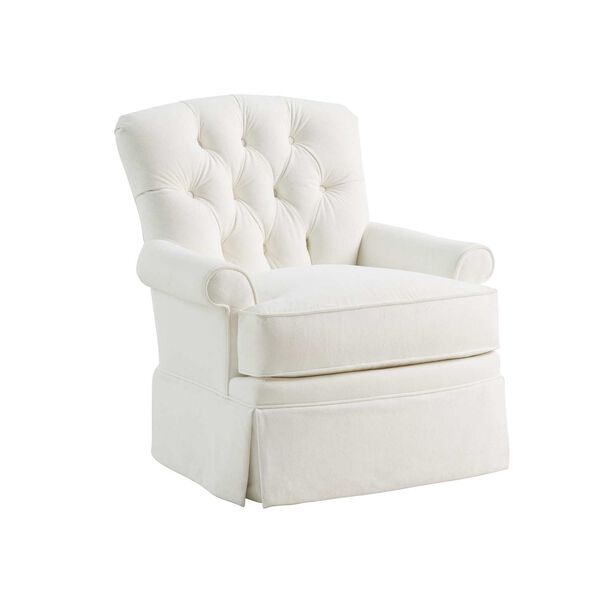 Silverado White Swivel Chair, image 1