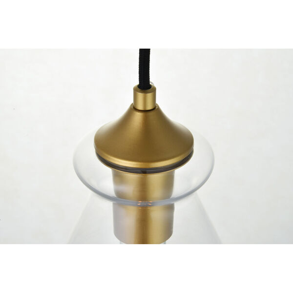 Destry Brass Three-Light Pendant, image 6