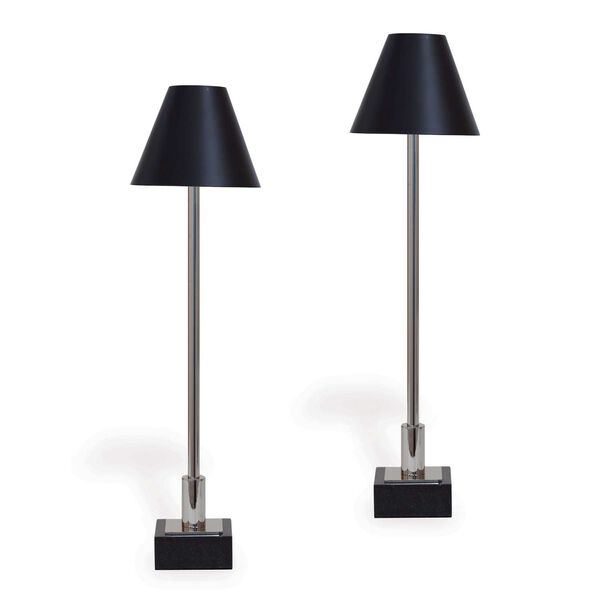 Marais Nickel One-Light Table Lamp, Set of Two, image 1