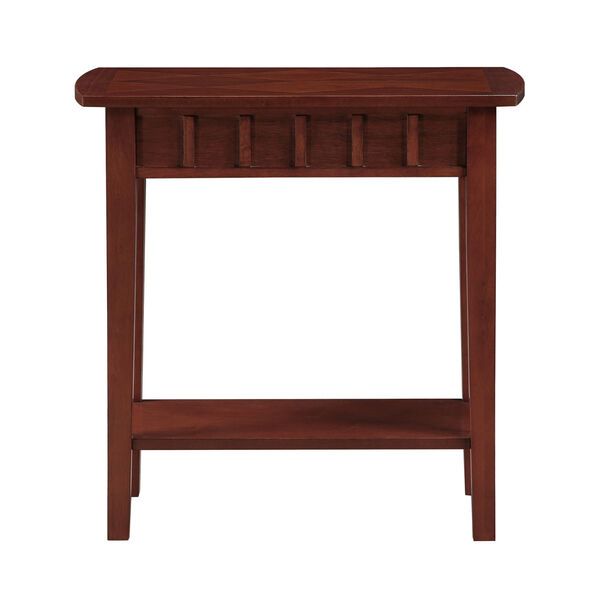 Dennis Mahogany End Table with Shelf, image 5