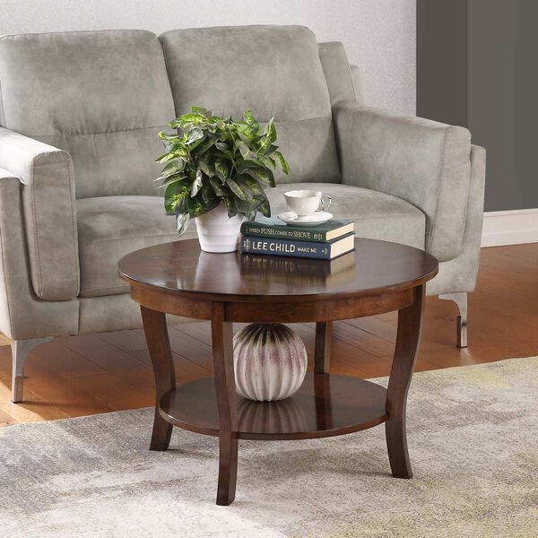 American Heritage Round Coffee Table in Espresso, image 2