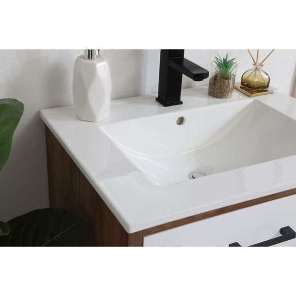 Boise Matte White 24-Inch Vanity Sink Set, image 5