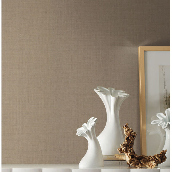 Handpainted  Camel Gesso Weave Wallpaper, image 1