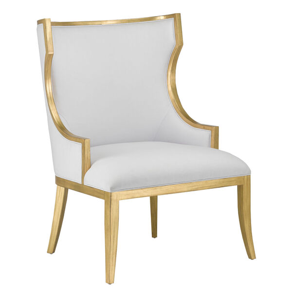 Garson Muslin and Antique Gold Chair, image 1