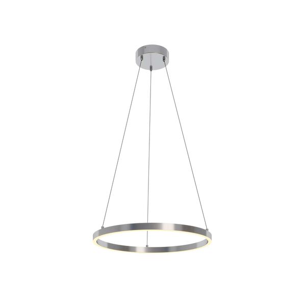 Glo Satin Nickel 24-Inch Two-Light Integrated LED Pendant, image 1