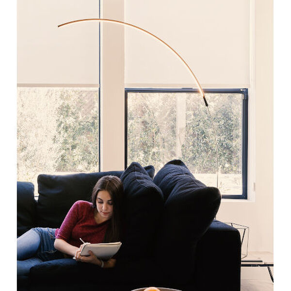 Sparq Arc Silver Integrated LED Floor Lamp, image 3