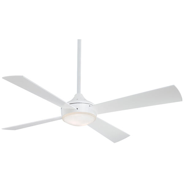 Aluma Flat White 52-Inch LED Ceiling Fan, image 1