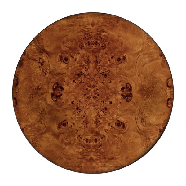 Archer Light Burl Side Table with Drawer, image 4
