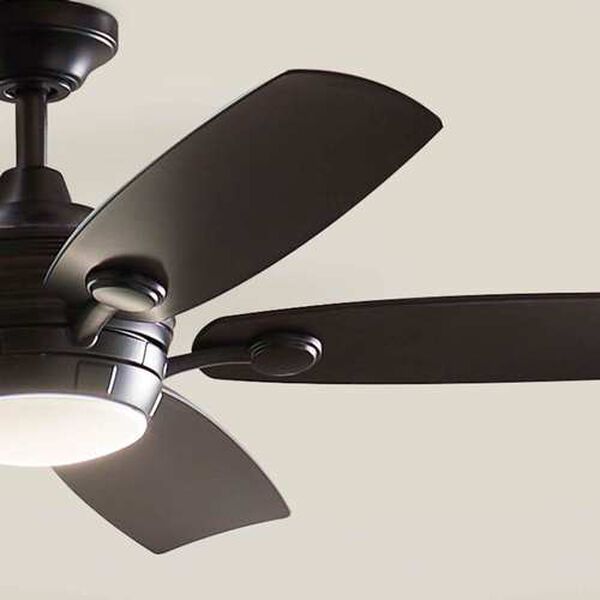 Tranquil Satin Black LED 56-Inch Steel Ceiling Fan, image 4