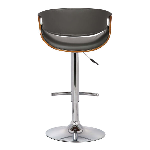 Butterfly Walnut and Gray 33-Inch Bar Stool, image 4