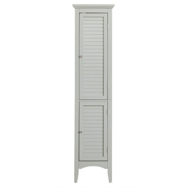 Glancy 63-Inch Gray Linen Tower, image 1