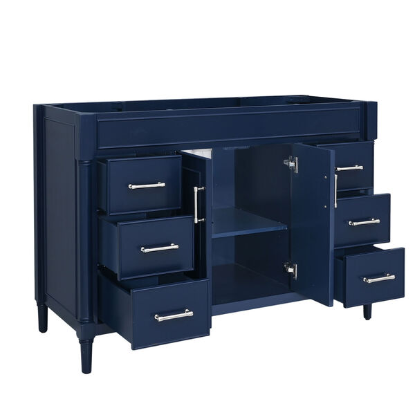 Bristol Navy Blue 48-Inch Vanity Cabinet, image 3