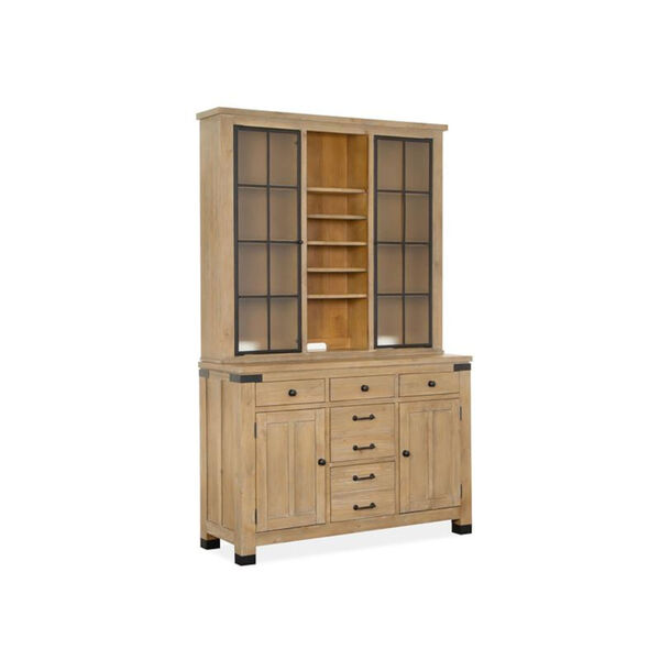 Madison Heights Tan Server with Hutch, image 3