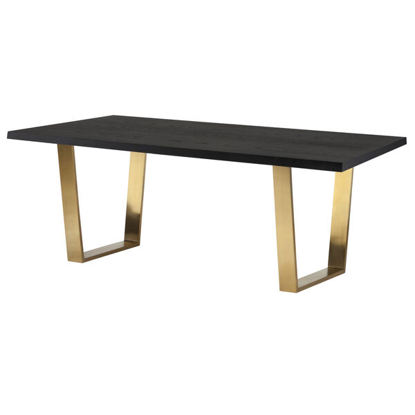 Versailles Onyx and Gold 79-Inch Dining Table, image 4