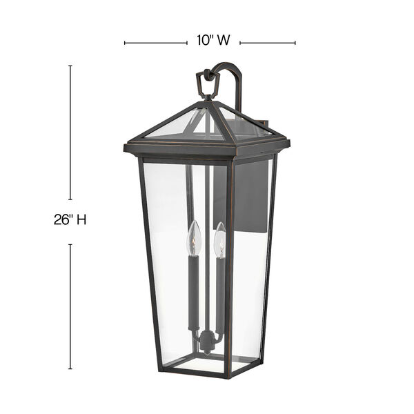 Open Air Alford Place Two-Light 10-Inch Outdoor Wall Mount, image 2