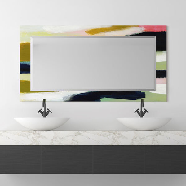 Sunder Multicolor 54 x 28-Inch Rectangular Beveled Wall Mirror, image 1