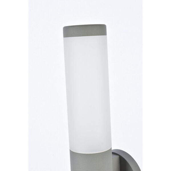 Raine Silver 340 Lumens 16-Light LED Outdoor Wall Sconce, image 3
