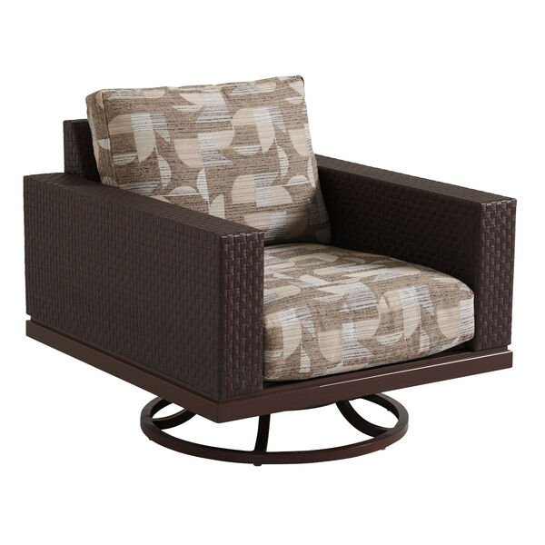 Abaco Walnut Swivel Lounge Chair, image 1