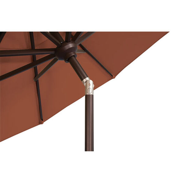 Catalina 9 Foot Octagon Market Umbrella in Natural Sunbrella and Bronze, image 8