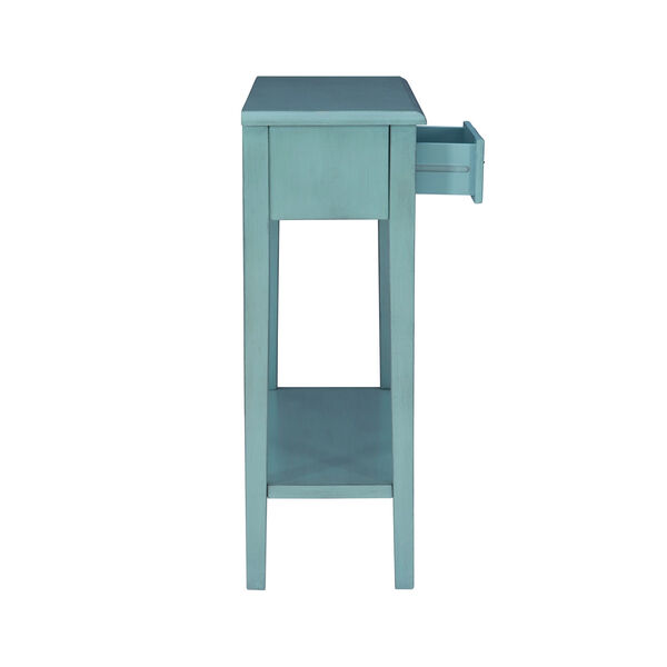 Aubrey Distressed Teal Console, image 8