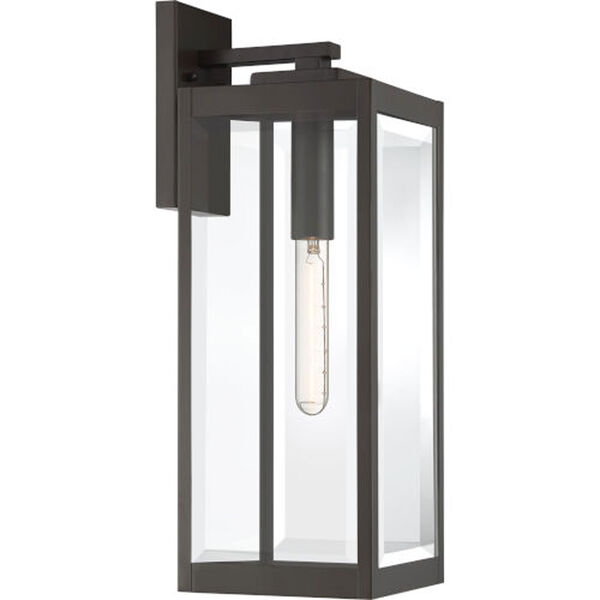 Pax Bronze 20-Inch One-Light Outdoor Lantern with Beveled Glass, image 1