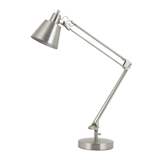 Udbina Brushed Steel One-Light Desk Lamp, image 1