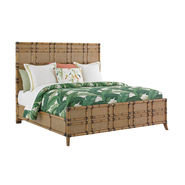 Twin Palms Brown Coco Bay King Panel Bed, image 1