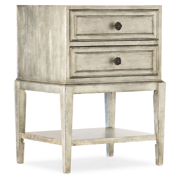Sanctuary Champagne 22-Inch Two-Drawer Nightstand, image 1