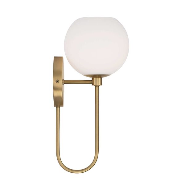 Ansley Aged Brass One-Light Circular Globe Wall Sconce, image 5