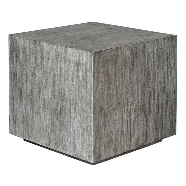 Kareem Modern Gray 24-Inch Square Side Table, image 5