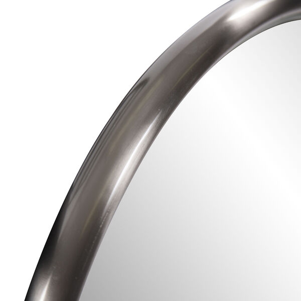 Yorkville Brushed Titanium 20-Inch Round Wall Mirror, image 3