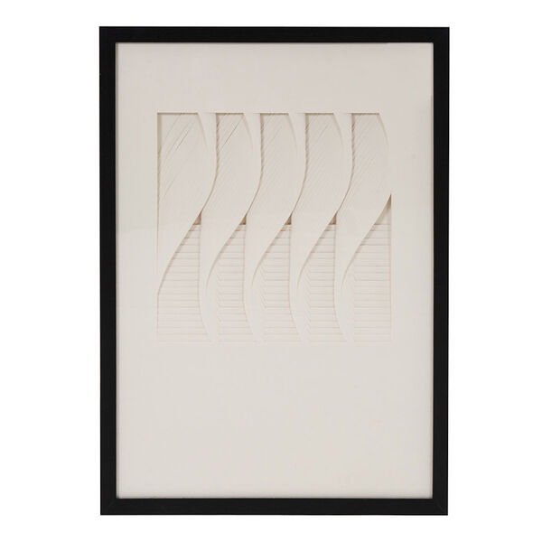 Black Framed 19 x 27-Inch Dimensional Paper Twist Shadowbox Art, image 1