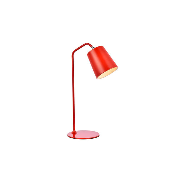 Leroy Red One-Light Table Lamp, image 1