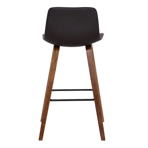 Maddie Walnut and Brown 26-Inch Counter Stool, image 5