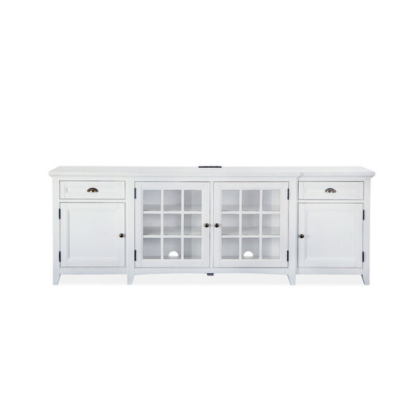 Heron Cove 90-Inch White Entertainment Console, image 6