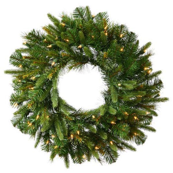 Cashmere Pine 48-Inch Wreath w/100 Warm White Italian LED Lights and 280 Tips, image 1