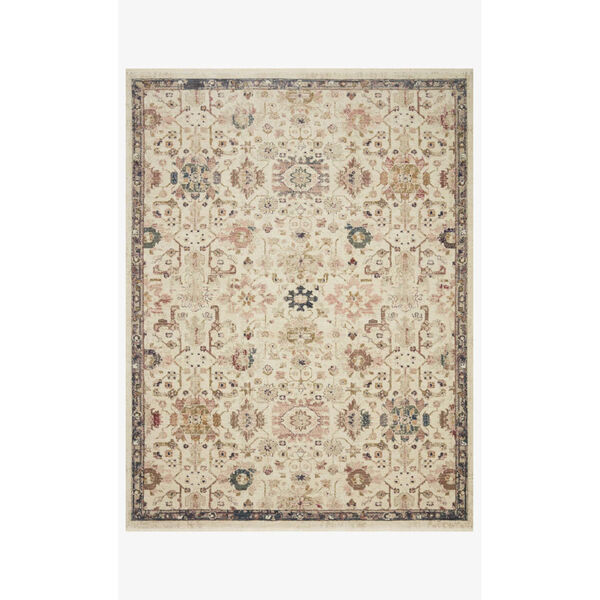 Giada Ivory and Multicolor Rectangle: 2 Ft. 7 In. x 4 Ft. Rug, image 1