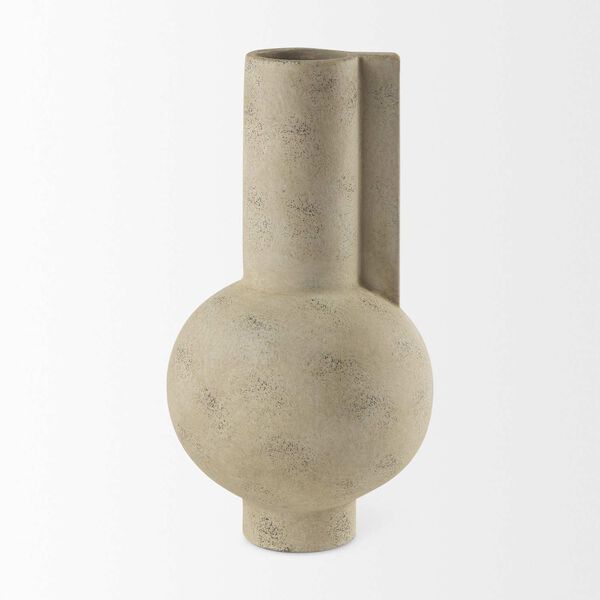 Sariah Beige Ceramic Vase, image 3