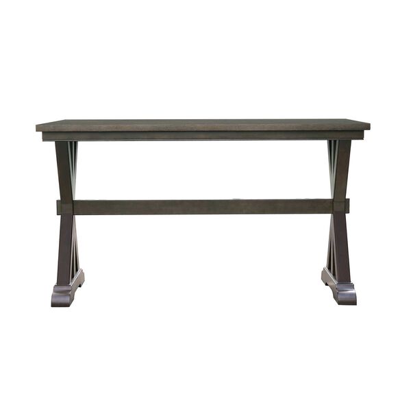 Denman Rich Brown Bar Height Trestle Table, image 3