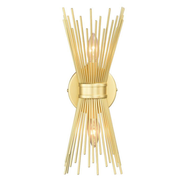 Nikko Gold Two-Light Wall Sconce, image 1