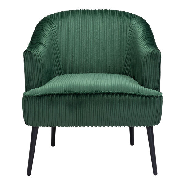Ranier Green and Matte Black Accent Chair, image 3