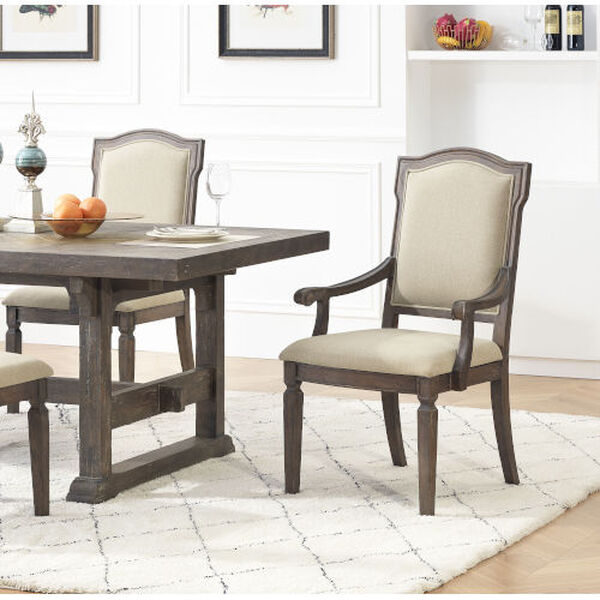 Sussex Russet Brown Dining Arm Chair, Set of 2, image 5